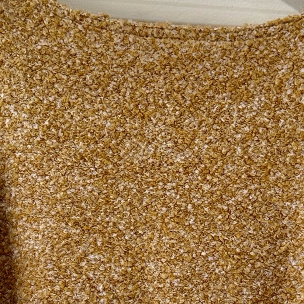 Free People Moira Honeycomb Wool Blend Sweater Slouchy Oversized Tunic Sz Small - Picture 6 of 13
